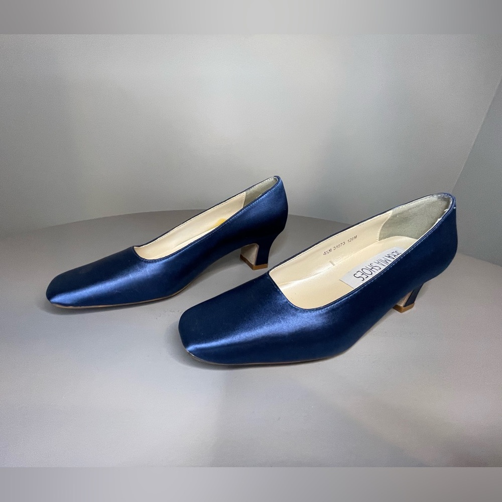 Sera Mia Shoes Size: 4 1/2 M Royal Blue Betty Satin